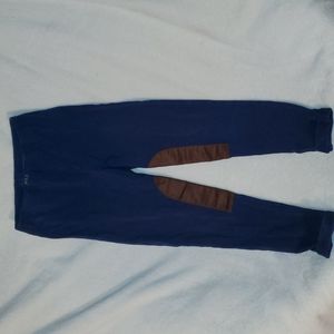 POLO RALPH LAUREN Leggings Size M (8-10) Girls Navy Blue and Brown